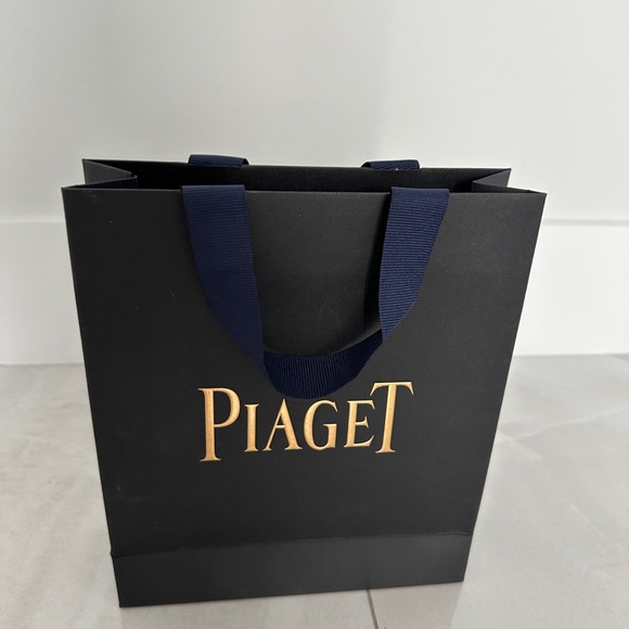 Piaget Floating Display Case, Outer Sleeve, Leather Insert And Logo Shopping Bag - Picture 13 of 16